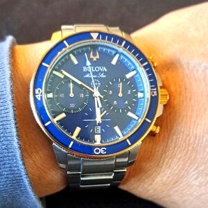 Bulova Chronograph Rose Gold Marine Star